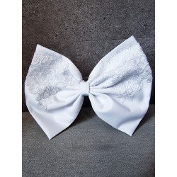 WHITE FIRST HOLY COMMUNION BOW STYLE PL64
