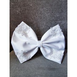 WHITE FIRST HOLY COMMUNION BOW STYLE PL65
