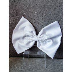WHITE FIRST HOLY COMMUNION BOW STYLE PL66