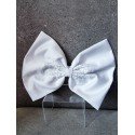 WHITE FIRST HOLY COMMUNION BOW STYLE PL66