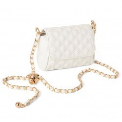 White/Gold Confirmation Handbag Style TINA