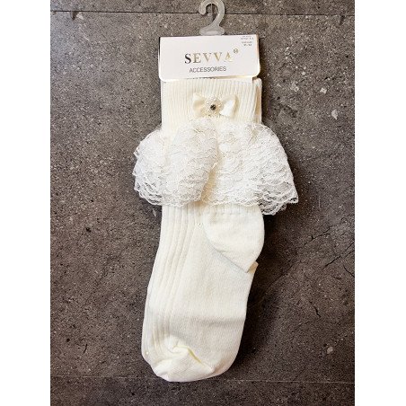 Ivory First Holy Communion Socks Style ROXANNE