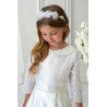 IVORY HANDMADE FIRST HOLY COMMUNION DRESS STYLE RUBY IVORY