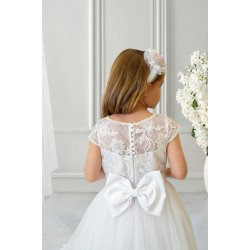 Handmade White First Holy Communion Dress Style ANASTASIA WHITE