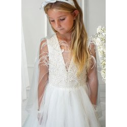 Handmade Ivory First Holy Communion Dress Style ARIA MCH