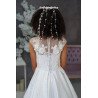 WHITE HANDMADE FIRST HOLY COMMUNION DRESS STYLE SUE MCH