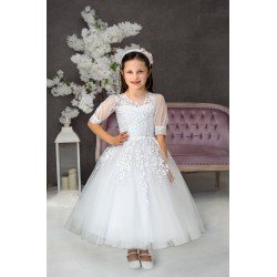 Handmade White First Holy Communion Dress Style TASHA MCH