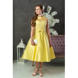 Light Yellow Confirmation Dress Style CHERRY