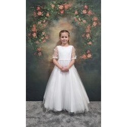 White First Holy Communion Dress Style PUYA