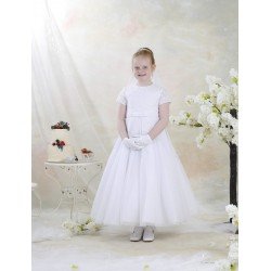 White First Holy Communion Dress Style YELLOW TULIP