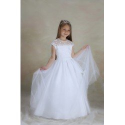 White First Holy Communion Dress Style NEMESIA