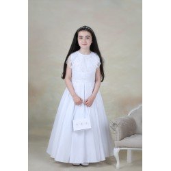 White First Holy Communion Dress Style IVY BIS