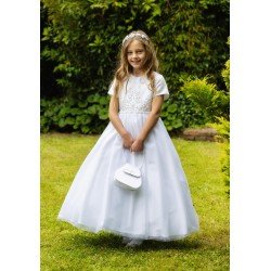 White First Holy Communion Dress Style POSY