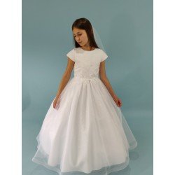 White First Holy Communion Dress Style MILA