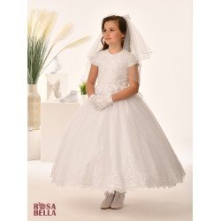 Sweetie Pie First Holy Communion White Dress Style RB657