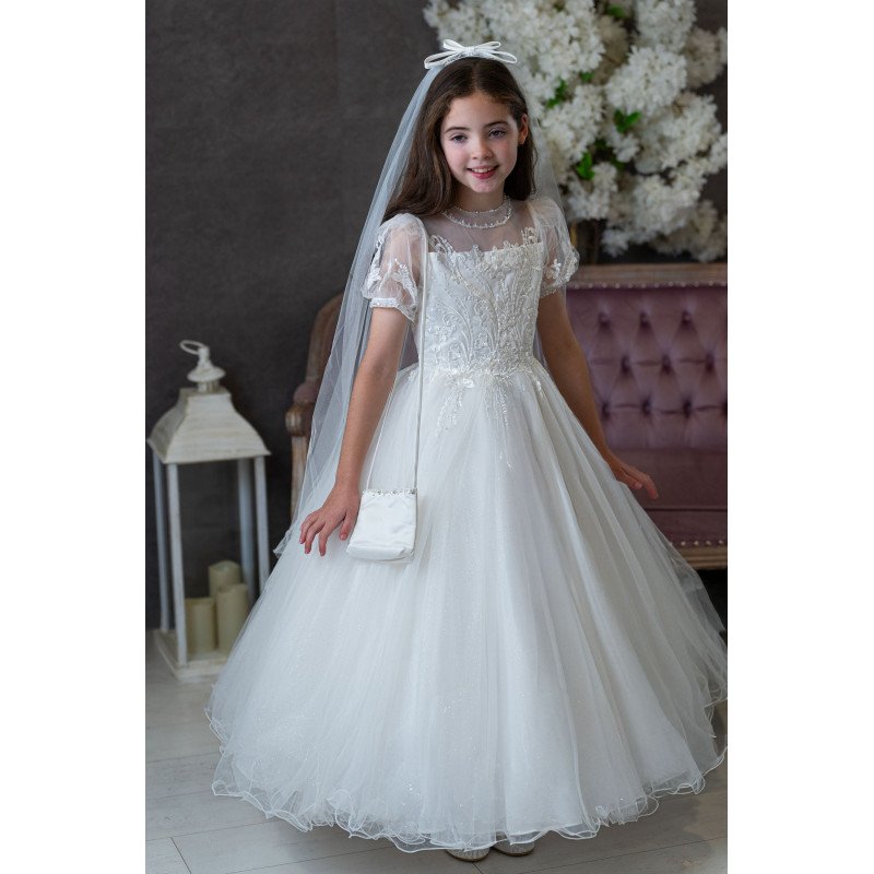 Sweetie Pie First Holy Communion Ivory Dress Style RB653