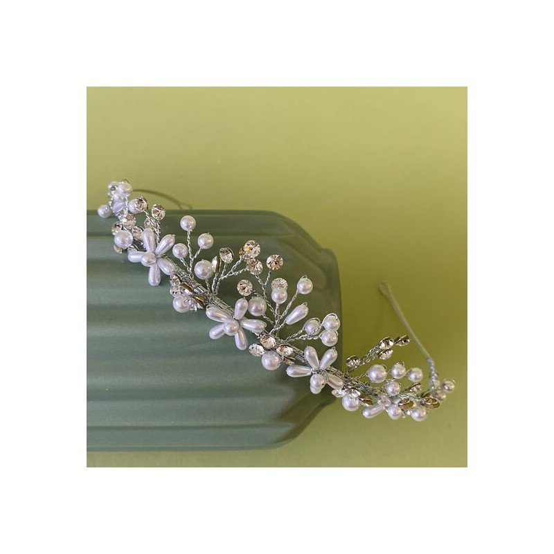 Silver First Holy Communion Tiara Style LM233WTSI