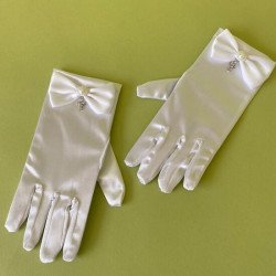 White First Holy Communion Gloves Style LG82WT2