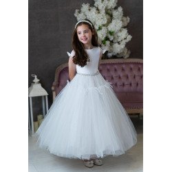 Sweetie Pie First Holy Communion White Dress Style RB664L