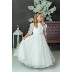 White First Holy Communion Dress Style IS24686