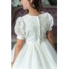 PAULA'S COMMUNION WHITE TEA-LENGTH FIRST HOLY COMMUNION DRESS STYLE PJ-41