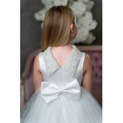 White First Holy Communion Dress Style COM018