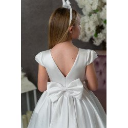 White First Holy Communion Dress Style COM032