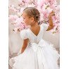 White First Holy Communion Dress Style COM034