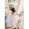 White First Holy Communion Dress Style COM034