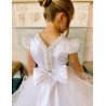 White First Holy Communion Dress Style COM034