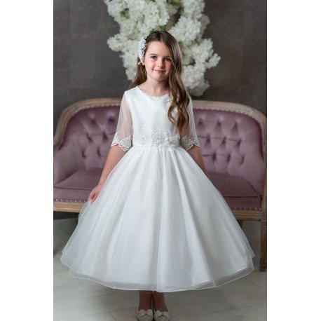 Sweetie Pie First Holy Communion White Dress Style SR726