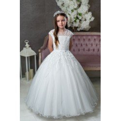 Sweetie Pie First Holy Communion White Dress Style 5007