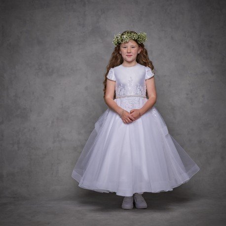 White First Holy Communion Dress Style IS25386