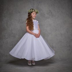 White First Holy Communion Dress Style IS25354