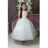 JOAN CALABRESE WHITE TEA-LENGTH FIRST HOLY COMMUNION DRESS STYLE PJ-18