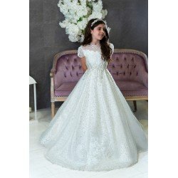 Ivory First Holy Communion Dress Style AA-126