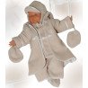 Baby Boy Christening Coat in Beige Adam