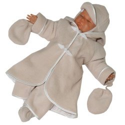 Baby Boy Christening Coat in Beige Adam