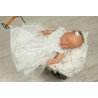 Baby Girls White Rose Christening Dress Lilly