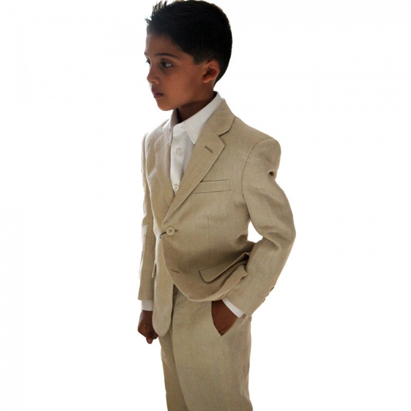 2 Piece Beige linen suit Style Harry 