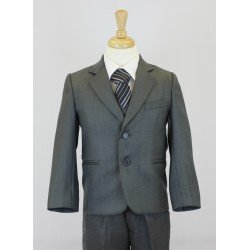 Boys Dark Grey 5 Piece Communion Suit Style 506