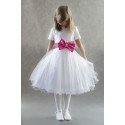 Princess Tea-Length Flower Girl/Special Occasion Dress With Sash Beading Bow Style 2