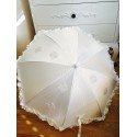 Communion Parasol Satin & Lace Frilled Vintage Style 690 by Little People