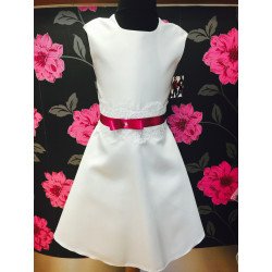 White flower girl dress