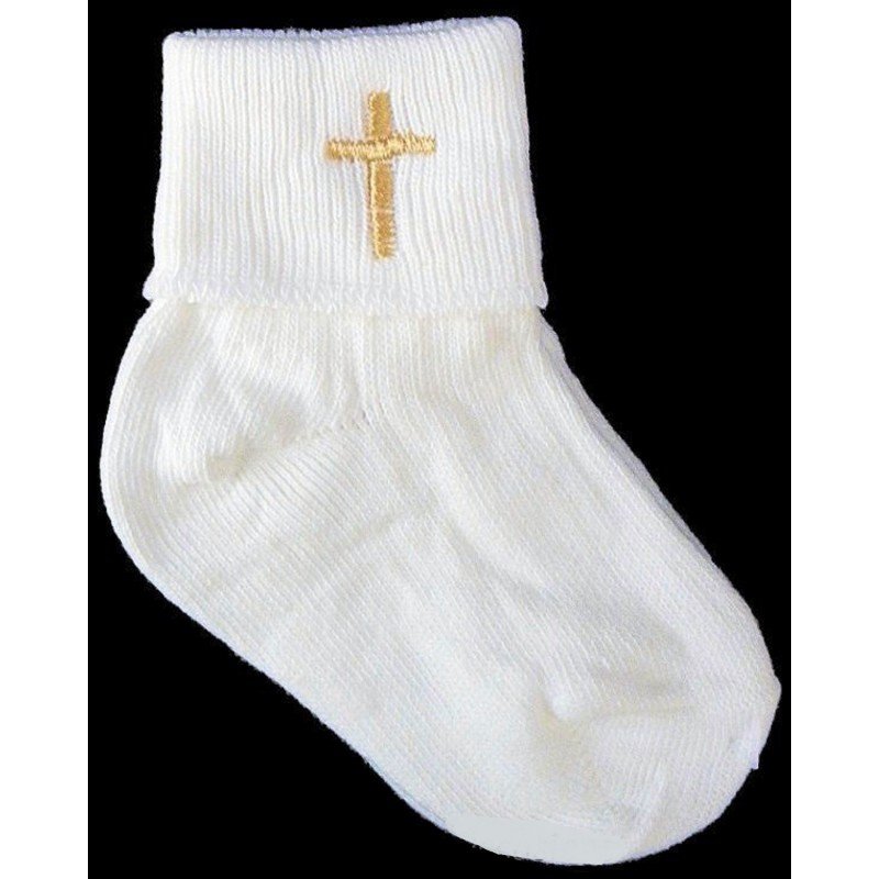 boys christening socks