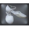 White Glitter First Holy Communion Shoes Style 167