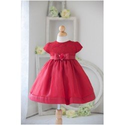 Red Flower Girls Dress by Sevva Style B815