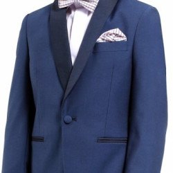 2 Piece Elegant Navy Communion/Special Occasions Suit Style BLUE