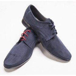 Navy Suede Leather Elegant Communion/Ceremonial Shoes bsh02