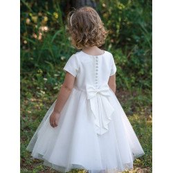 Ivory Princess Flower Girl Bolero Dress with Tulle&Lace by Sarah Louise Style 070025